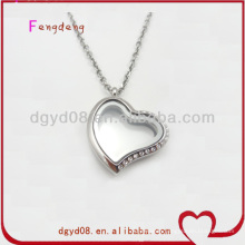 stainless steel living memory glass locket wholesale in china